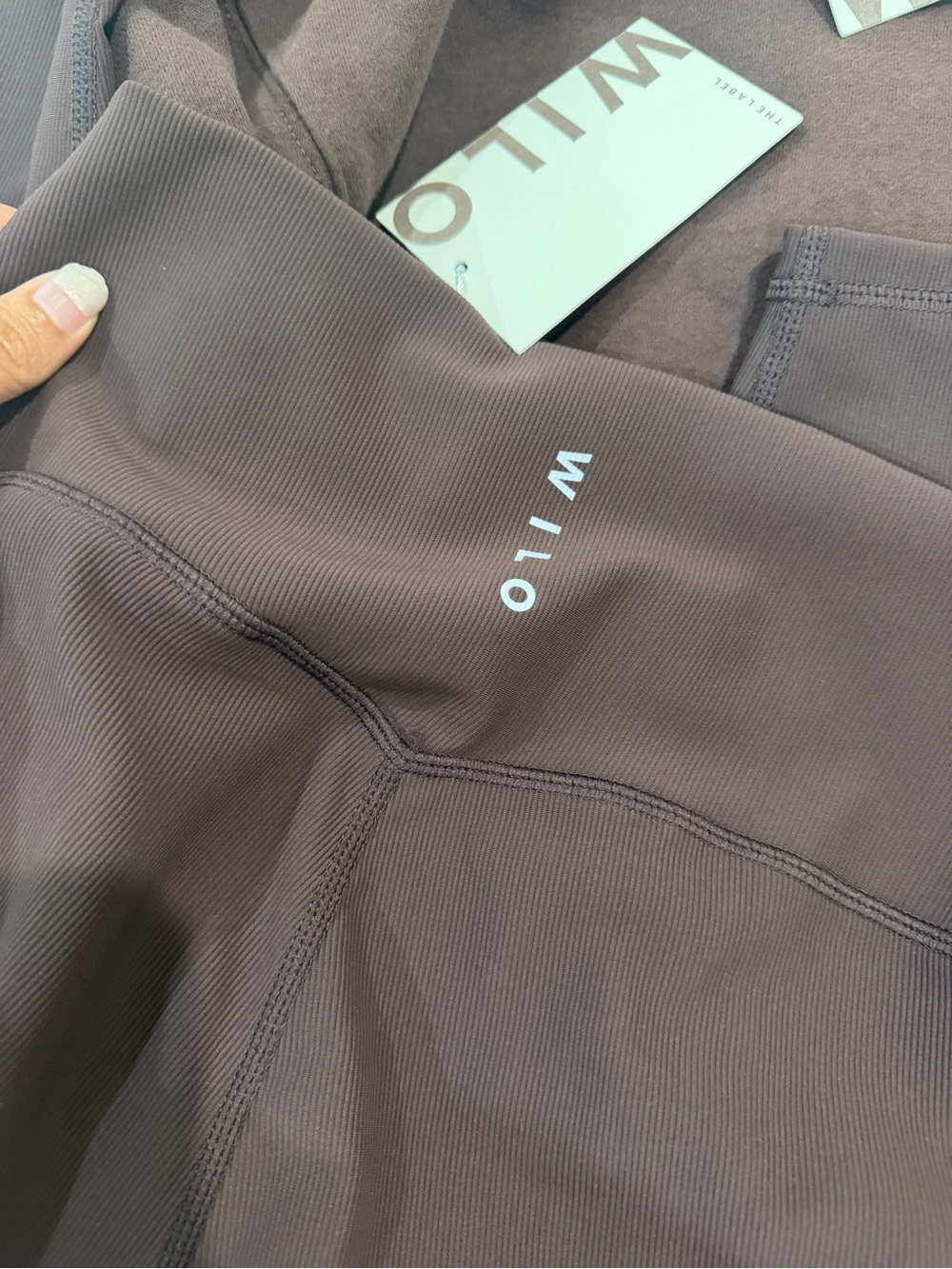 WILO The Label Chocolate Brown Hoodie with Pink Accent SET - Picture 8 of 9